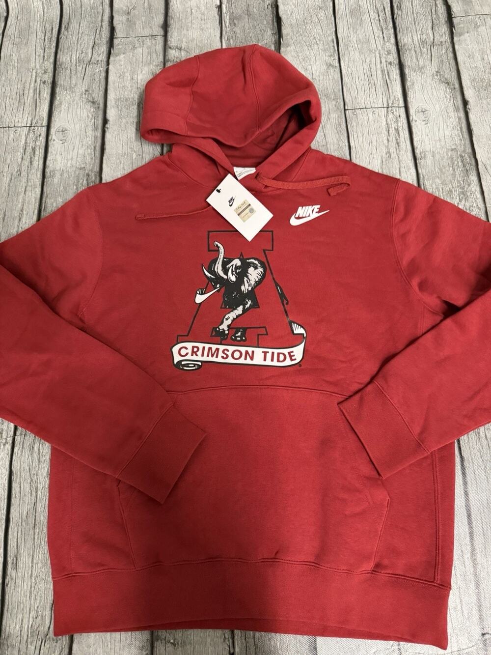 NWT Men's Nike Crimson Alabama Crimson Tide Legacy Logo Hoodie Medium